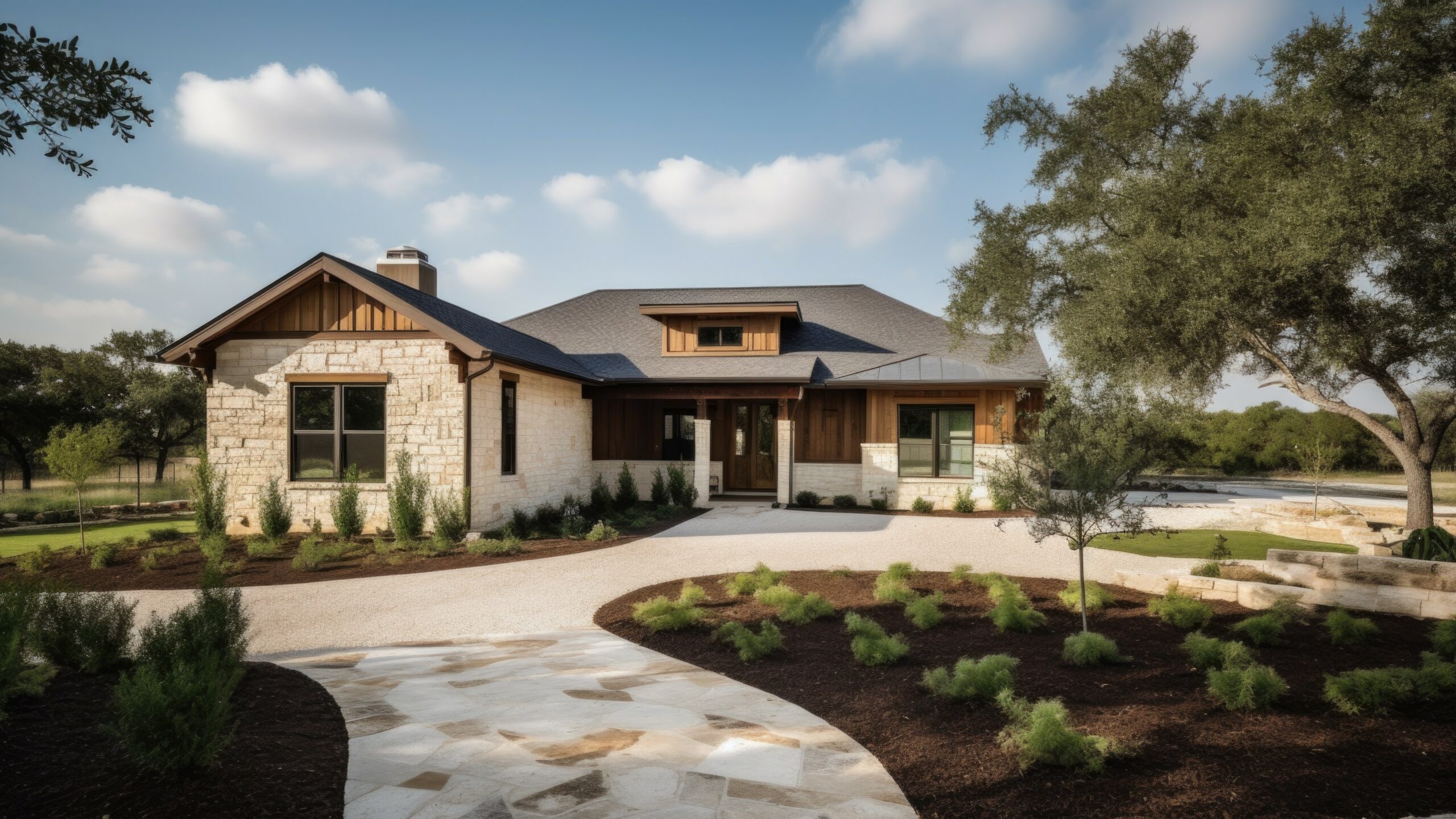 Ranch-style house with garage