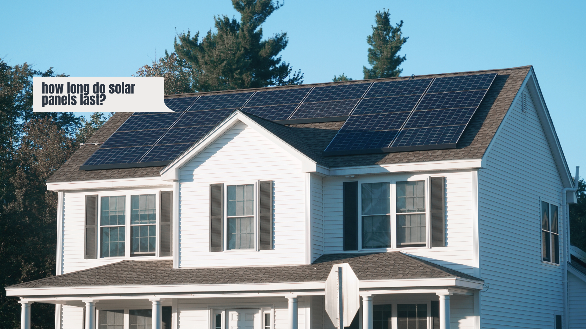 Solar panels installed on residential roof